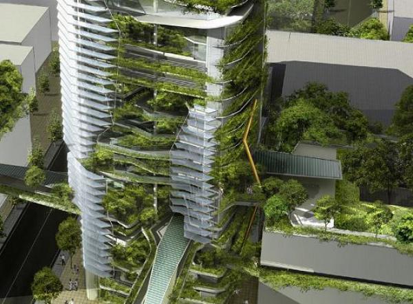 EDITT Tower - экологичный "зеленый" небоскреб
