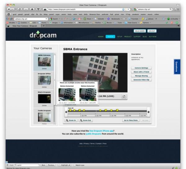 Dropcam Echo - система видеонаблюдения для iPhone 