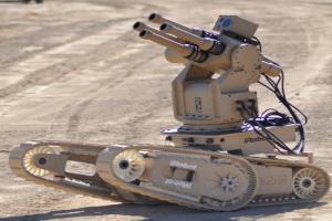 Первый боевой iRobot 